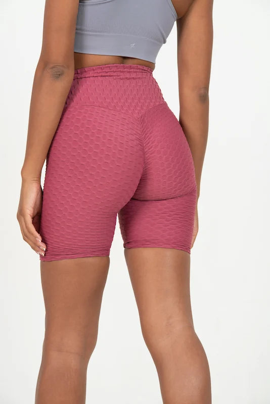 Pantaloncini Yoga Jacquard Five Vita Alta Modellanti