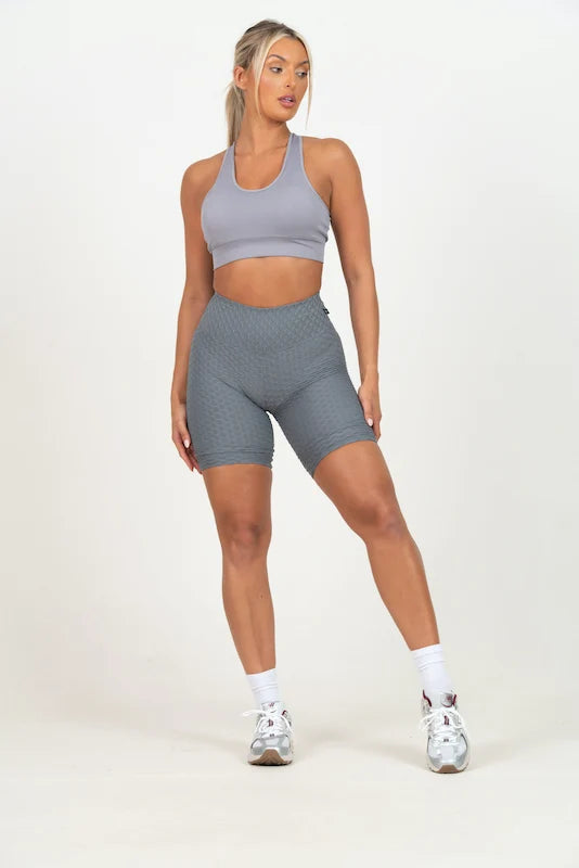 Pantaloncini Yoga Jacquard Five Vita Alta Modellanti